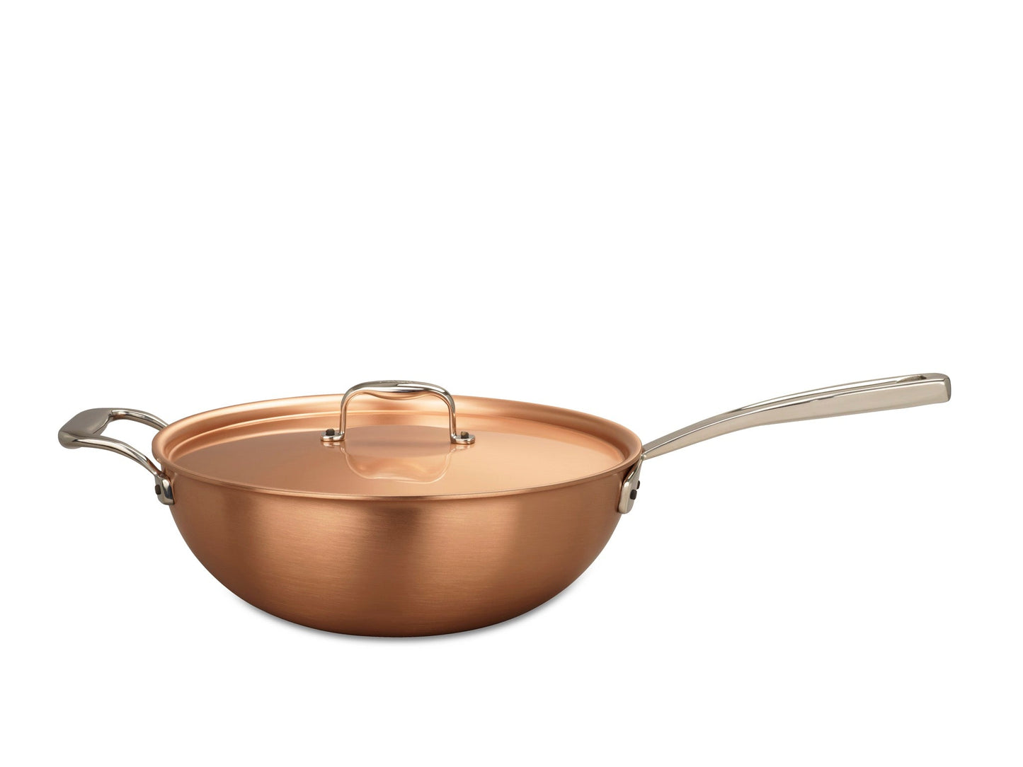 Kupferrisottopfanne 28 cm Falk Culinair Signature, Frontansicht