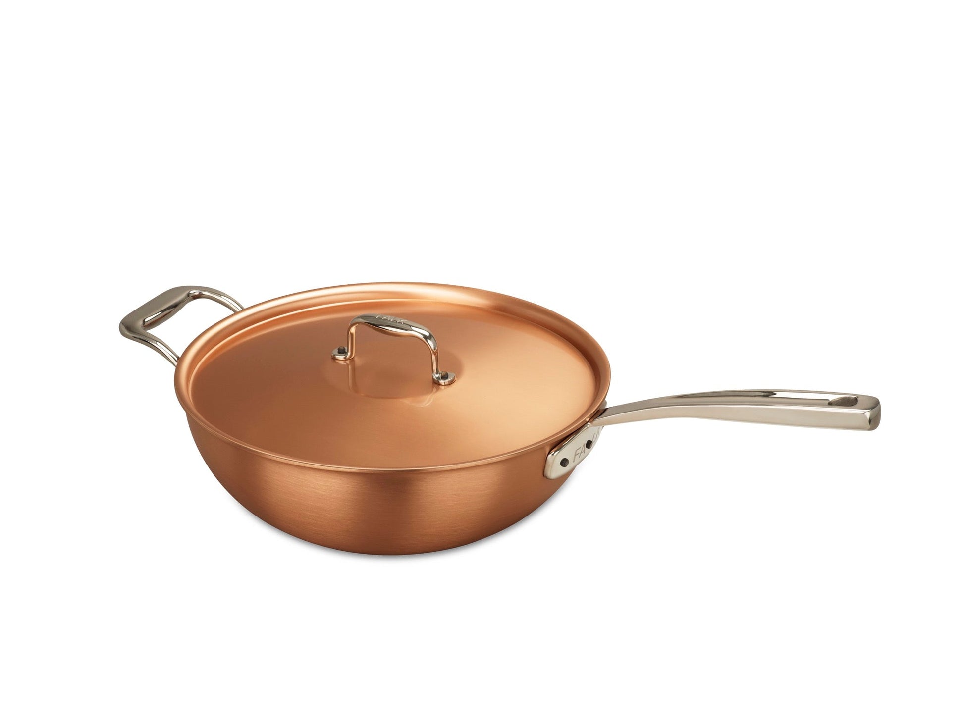 Kupferrisottopfanne 28 cm Falk Culinair Signature mit Deckel
