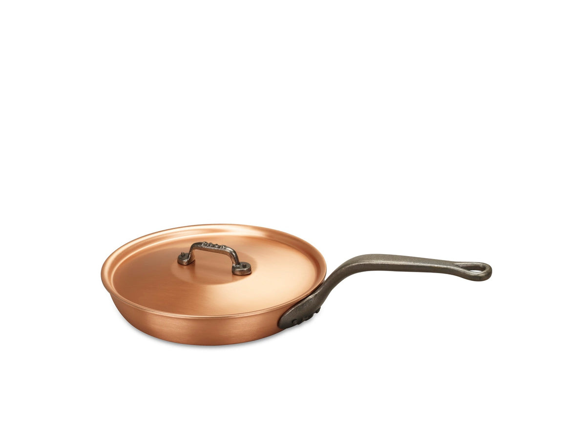 Kupferbratpfanne 24 cm Falk Culinair Fusion Classic mit Deckel