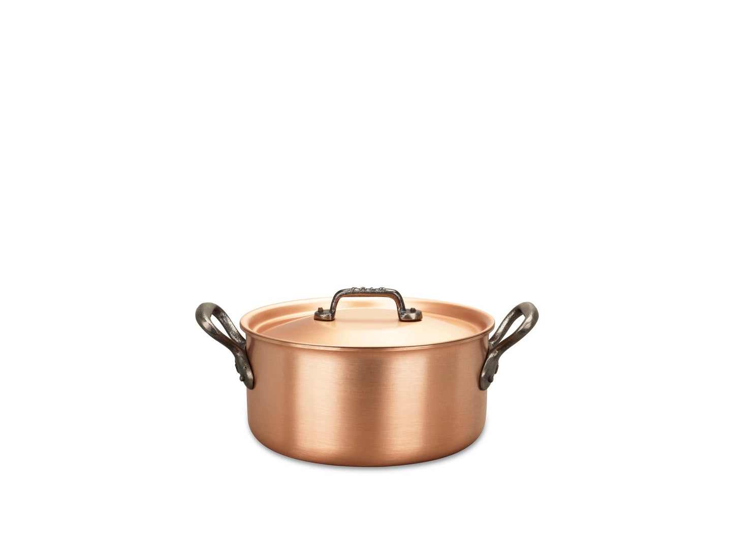 Kupferkochtopf 20 cm Falk Culinair Fusion Classic, Frontansicht