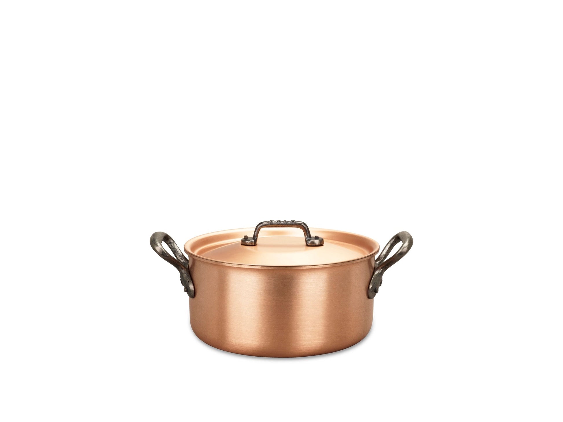 Kupferkochtopf 20 cm Falk Culinair Fusion Classic, Frontansicht