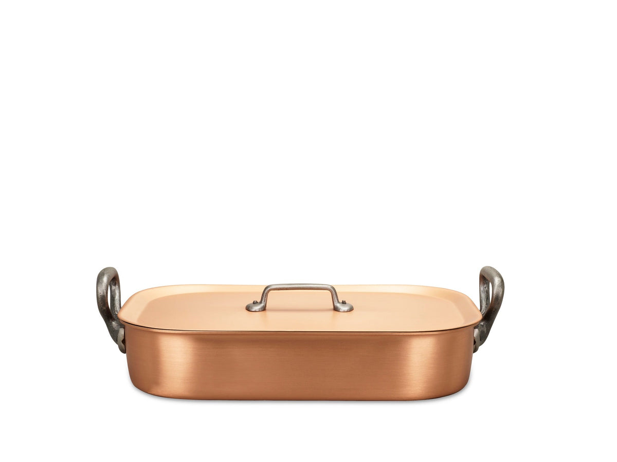 Kupferbräter 35x23 cm Falk Culinair Classic, Frontansicht