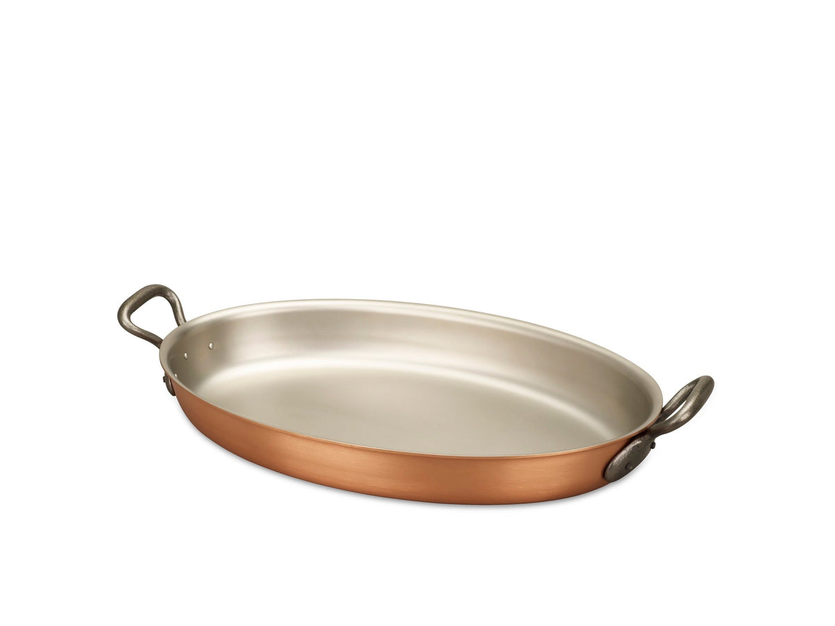 Kupfergratinform 40x26 cm Falk Culinair Classic, Kupfer mit zwei Eisengriffen