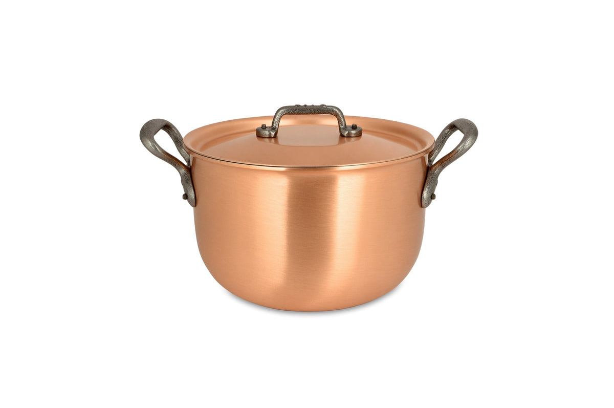 Kupfer Pot-au-feu 20 cm Falk Culinair Fusion Classic, Frontansicht
