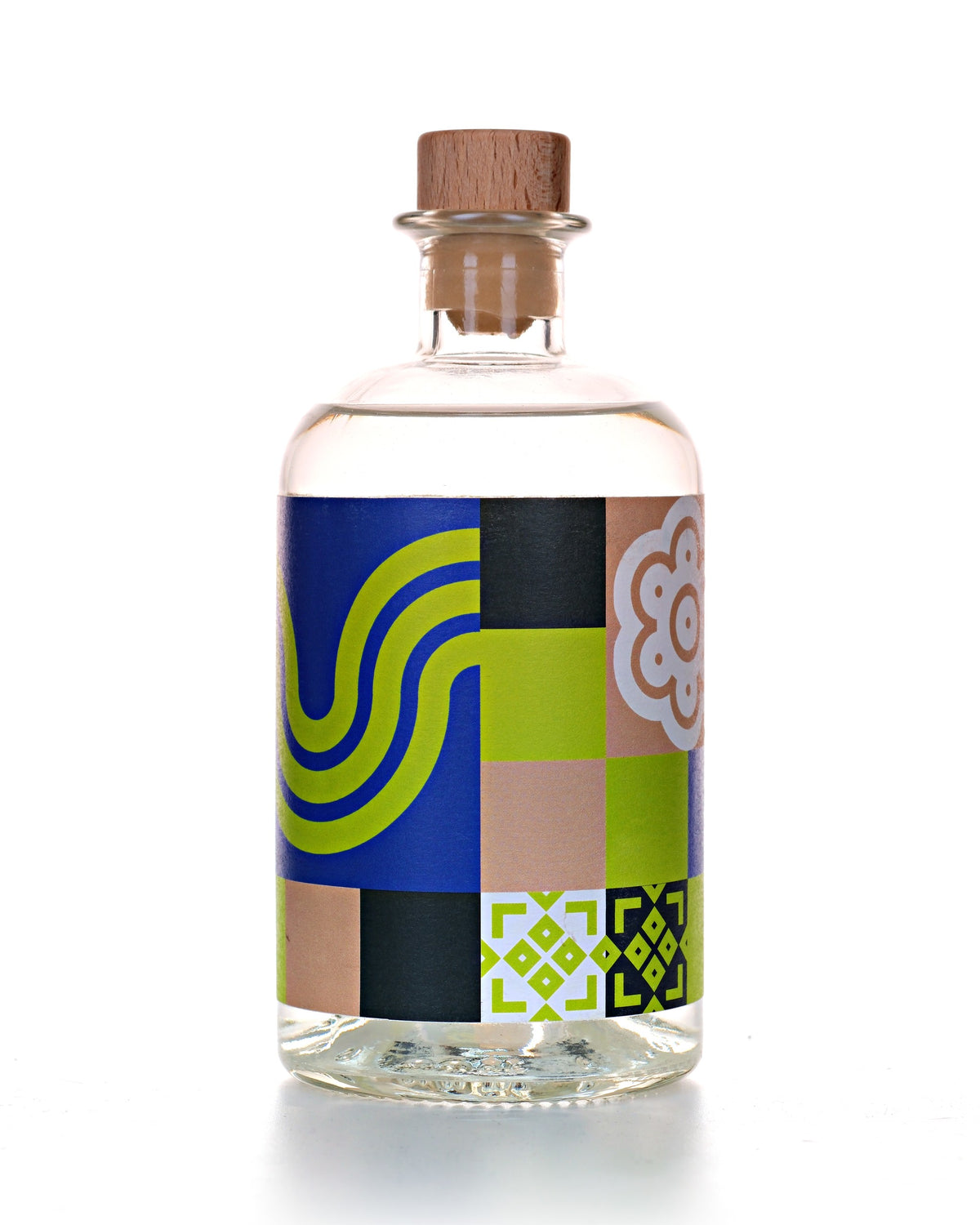 Flaneur Gin, 50 cl, 40 Vol.-%, Flasche mit grün-blauer Etikette